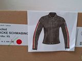a cardboard box with a picture of a jacket on it
