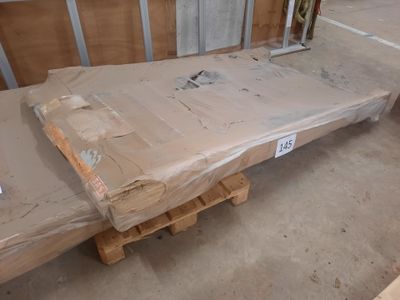 a pallet that has been wrapped up and ready to be shipped