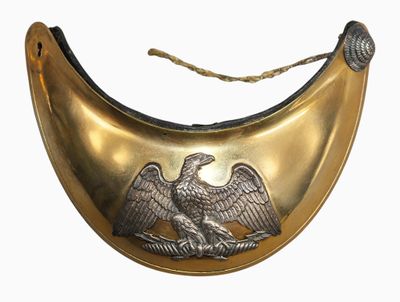 an image of a brass plate with an eagle on it
