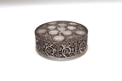an image of a silver box on a white surface