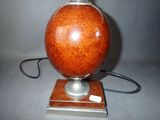 a lamp that is sitting on top of a table