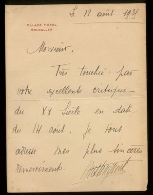 une vieille lettre manuscrite d'un homme qui écrit quelque chose