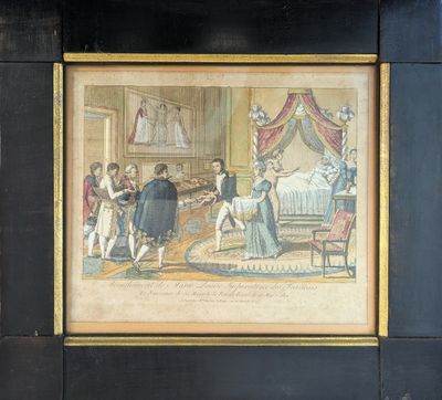 une image d'un tableau sur le mur d'une pièce
