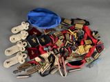 several different types of military items are laid out on a table