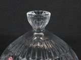 a clear glass dome with a flower inside of it
