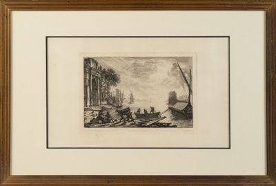 un dessin en noir et blanc représentant des personnes dans un bateau sur une rivière