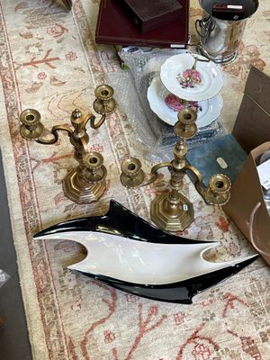 a table that has a lot of items on it