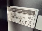 a close up of a sign on the side of a refrigerator