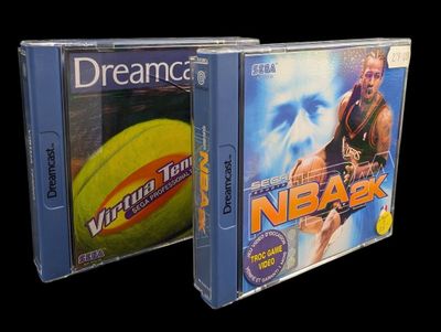 Sega - Dreamcast - Lot de 2 jeux : NBA 2K et Virtua Tennis.