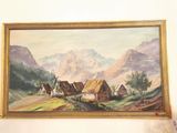 a picture of a painting hanging on the wall of a room