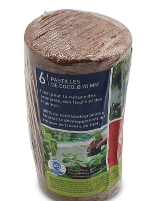 Lot de 6 - ROMBERG - Pastilles de coco - Ø 70 mm - 100% biod…