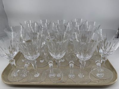a tray with a tray of wine glasses on it