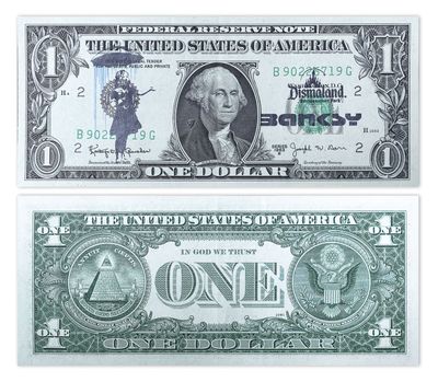 a one dollar bill with a picture of george washington on it