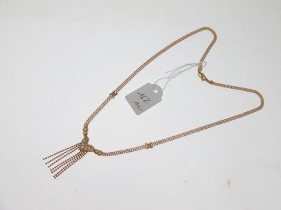 gros plan d'un collier auquel est attachée une étiquette
