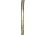 a silver spoon that is sitting on a white surface