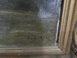 an image of a close up of a painting on a wall