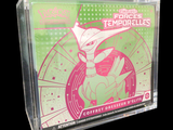 une boîte transparente sur laquelle figure l'image d'une figurine de Pokémon