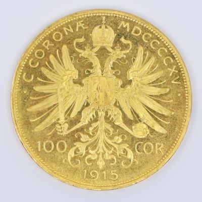 une image représentant une pièce d'or sur laquelle figure un aigle à deux têtes