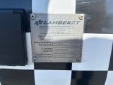 a sign on the side of a truck that says lambret