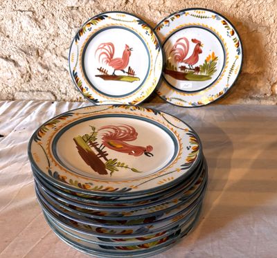 Série de 11 Assiette SARREGUEMINES - Photo 1