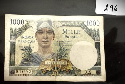 une photo d'un billet de banque français sur lequel figure l'effigie d'un homme