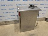 an image of a stainless steel box with a cord on top of it