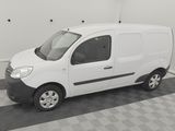 the white van is parked in a clean room with a checkered floor