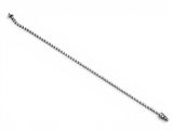 a close up of a chain on a white surface with a white background