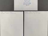 two envelopes and a piece of paper with writing on them
