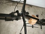a close up of the handlebars on a bike