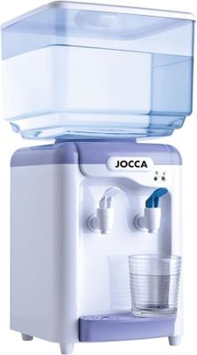 un distributeur d'eau surmonté d'un gobelet