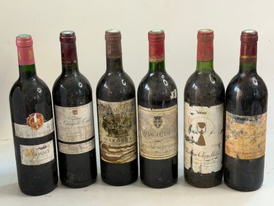6 bouteilles BORDEAUX DIVERS