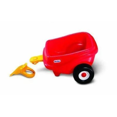little tikes red wagon with scissors and scissors on white background