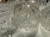 a table with a lot of glasses and plates on it