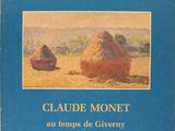 the cover of claude monet ' s book, at temps de giverny