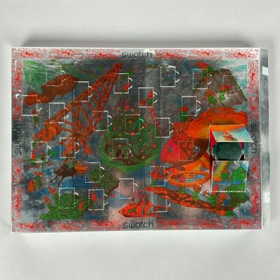 Calendrier de l'Avent SWATCH non ouverts et une case avec un…