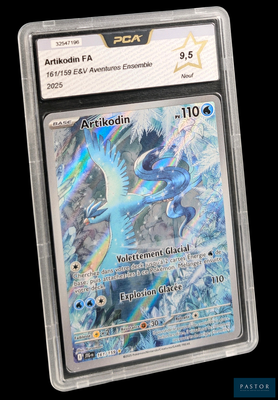 une image d'une carte Pokémon dans un étui en plastique