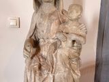 statue of a woman holding a child in her arms