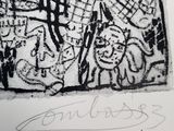a black and white picture of a drawing on a paper