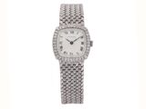 an image of a lady ' s wrist watch with a diamond set bezel