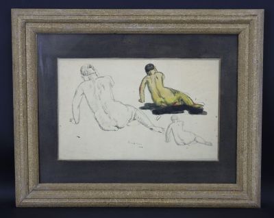 une image représentant un dessin d'un homme et d'une femme allongés par terre