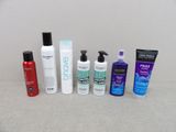 many different types of hair care products on the table
