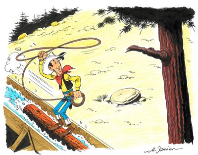 JANVIER né en 1954. Lucky luke.
