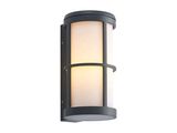 a close up of a light on a wall with a white background