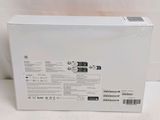 the back of a white box with a black and white label