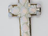 an image of a cross made out of glass