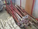 many pieces of wood that are sitting on the floor