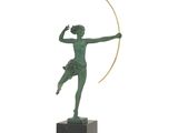 an image of a statue of a man with a bow and arrow