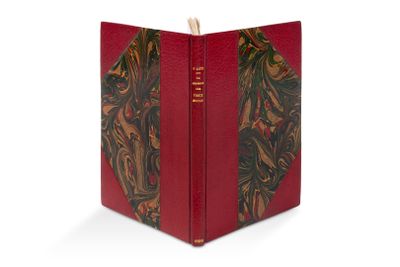 l'image d'un livre à la couverture rouge sur fond blanc