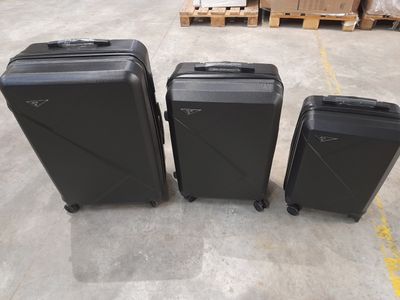 4 Sets Cartons DE 3 Valises Noires 12 Valises)